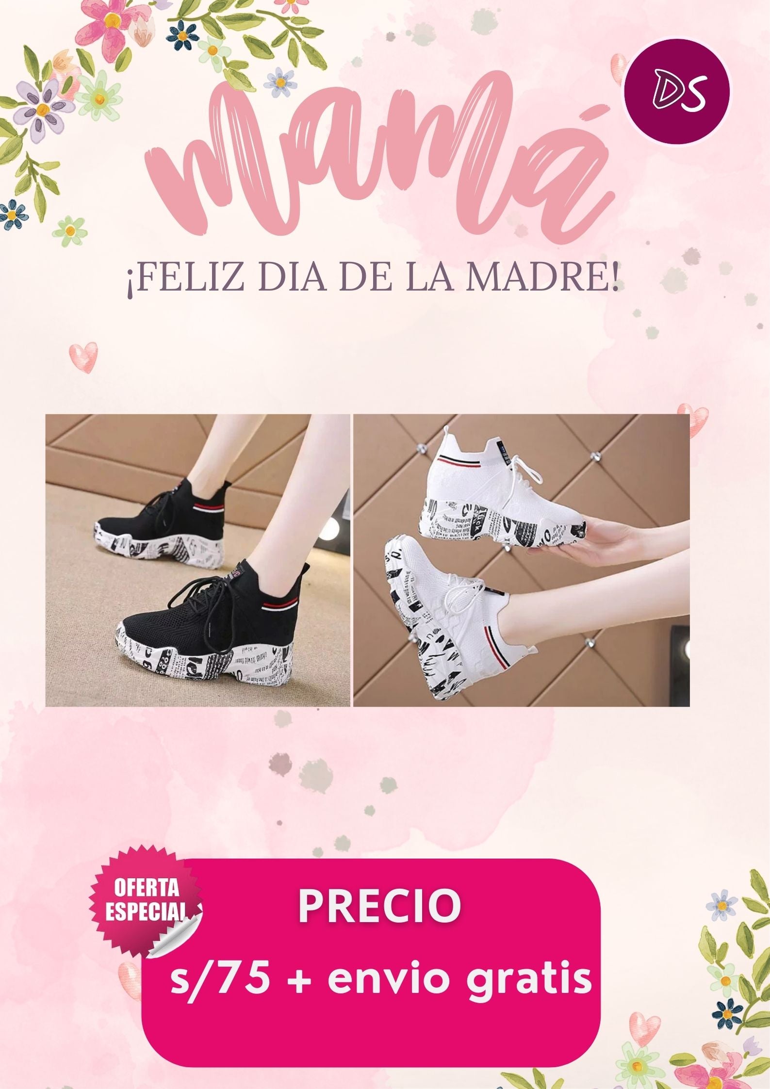 JSYWD-3 Zapatillas damas taco interno incorporado,capella textil HORMA CHICA